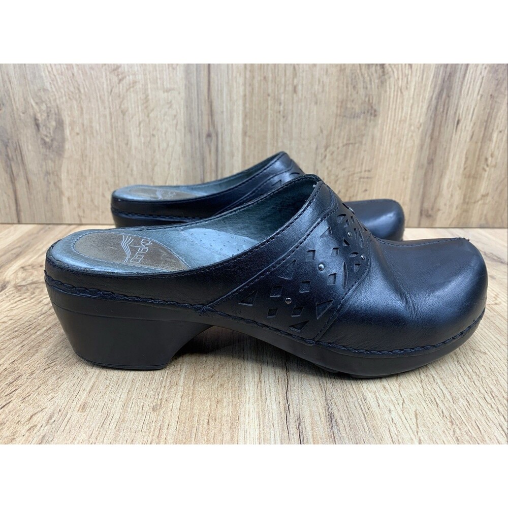 Dansko Women's Clogs Mules Slip On Leather Comfort Shoes Studs Size US 8 Eur 38 - Picture 2 of 16